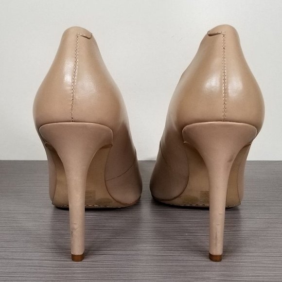 Vince Camuto Kain Pointed Toe Pump, Nude Leather, Womens Size 8.5 / 38.5 - Picture 5 of 10